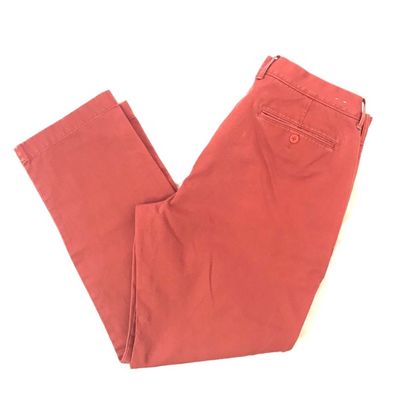 J Crew Mens Vintage Chino Pants Flat Front 36x30